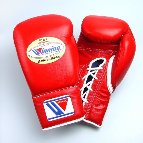 Winning MS-300 Boxing Gloves 10 oz. string type blue No string Used Very  Good