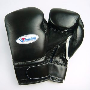Winning MS-400-B Boxing Gloves Velcro 12oz - Black