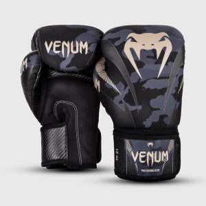 Venum Impact Boxing Gloves - Dark Camo/Sand