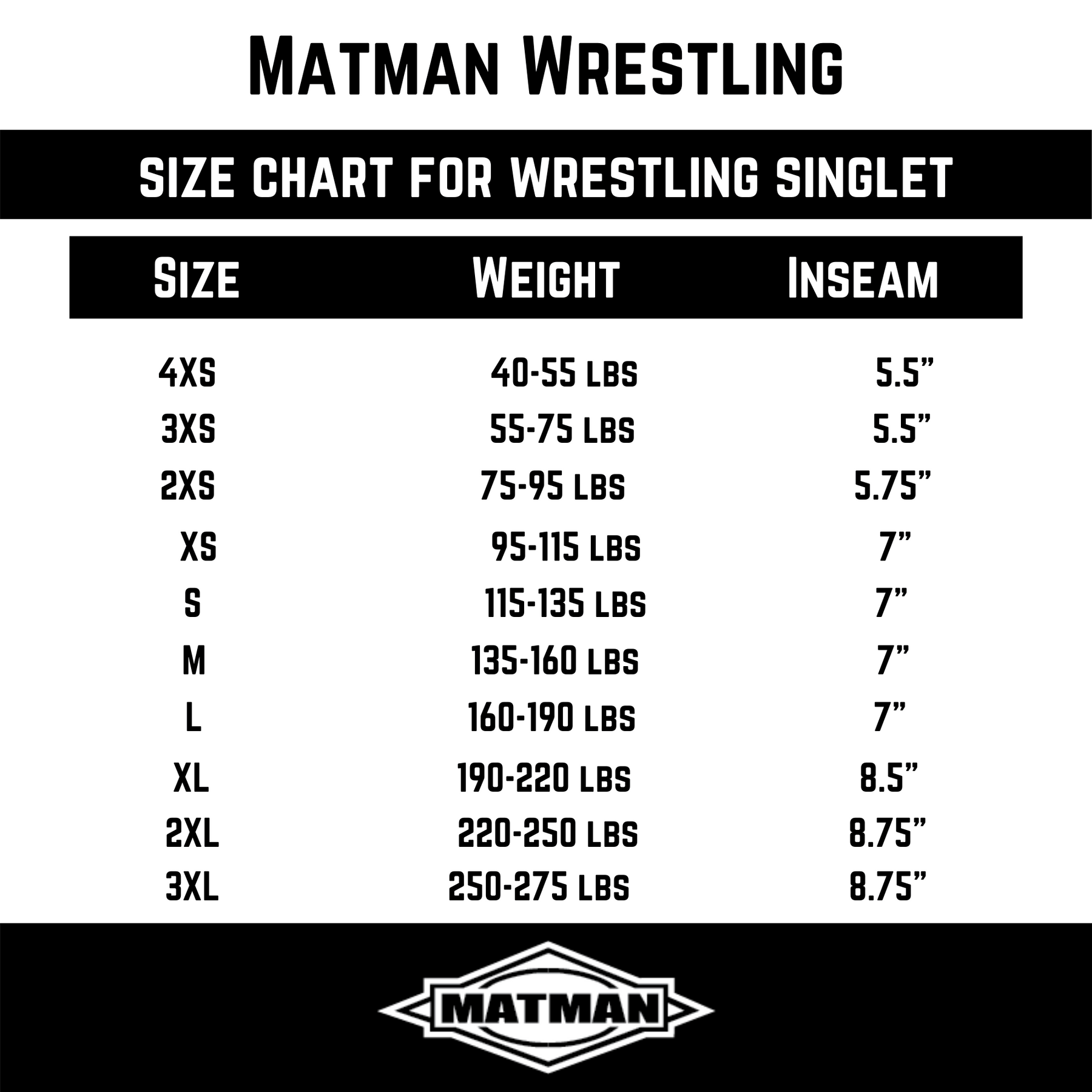 Matman 95 Heavyweight Wrestling Singlet ***WSL***