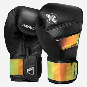 Hayabusa T3 Iridescent Boxing Gloves - White / Black