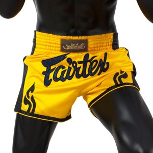 Fairtex BS1701 Slim Cut Yellow Shorts