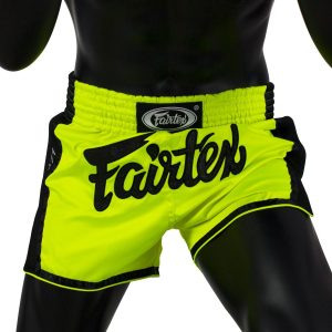 Fairtex BS1706 Lime Green Slim Cut Muay Thai Shorts