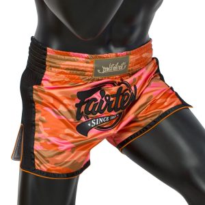 Fairtex BS1711 Orange Camo Muay Thai Shorts