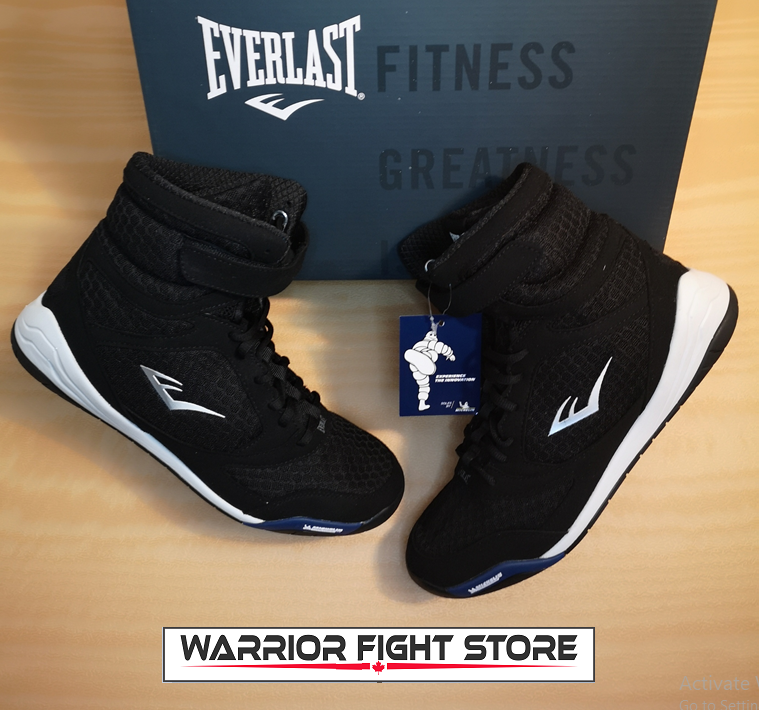 Everlast Boxing Shoes All Black | asoundsunlimited.com