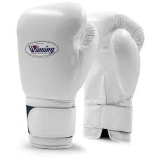 Winning MS-400-B Boxing Gloves Velcro 12oz - White