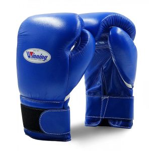 Winning MS-600-B Boxing Gloves Velcro Blue 16oz