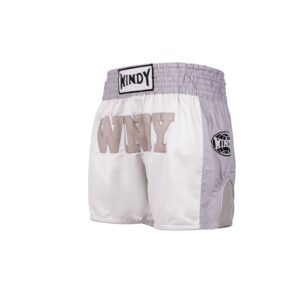Windy Muay Thai Shorts - Retro 2.0 - White/Grey