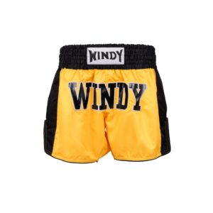 Windy Muay Thai Shorts - Retro 2.0 - Yellow/Black