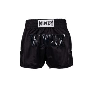 Windy Muay Thai Shorts - Retro Holo - Triple Black Holo