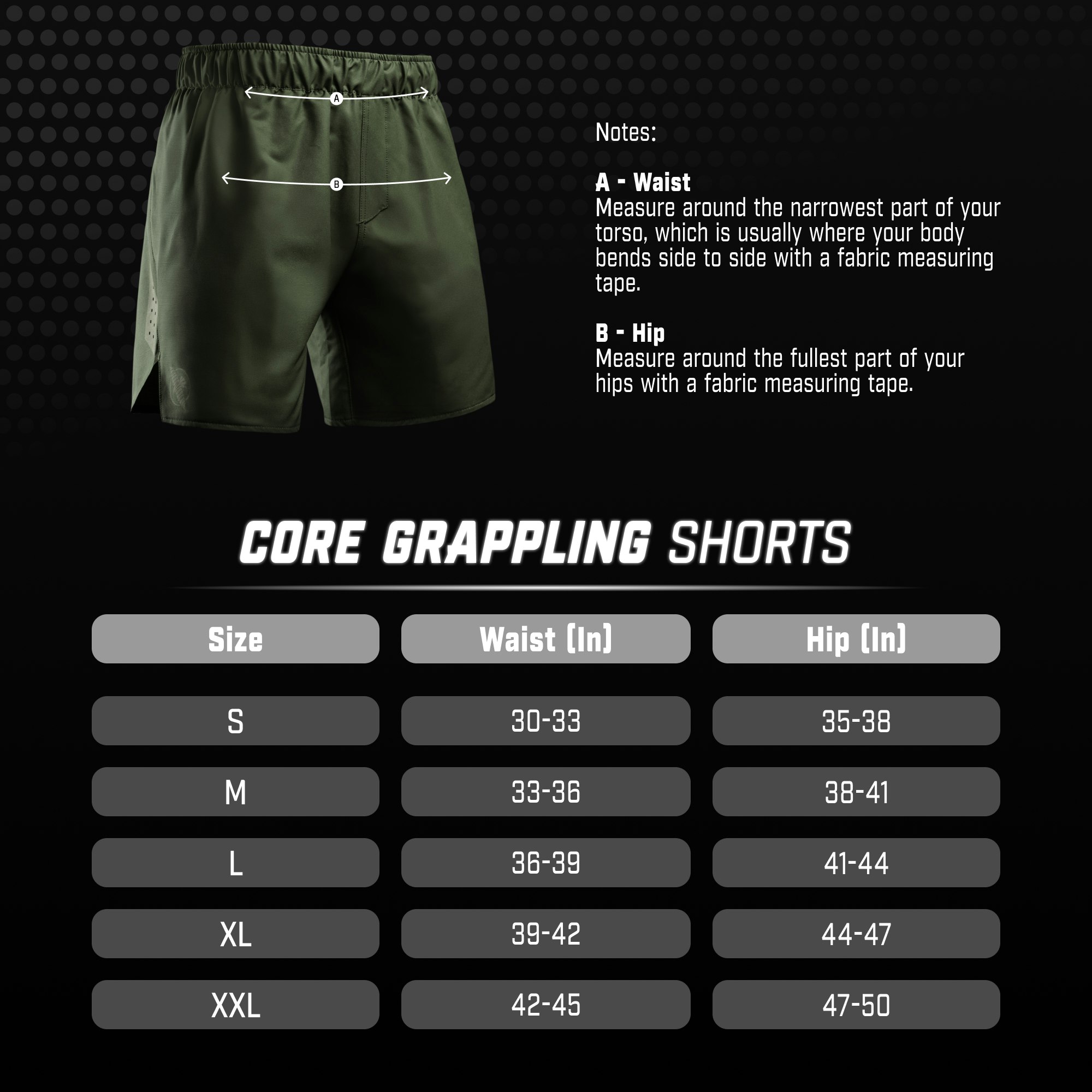 Hayabusa Men’s Core Grappling Shorts - Multiple Colours - Image 9