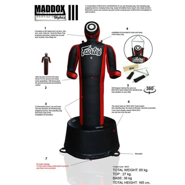 Fairtex MADDOX III Hybrid Training Dummy - Image 7