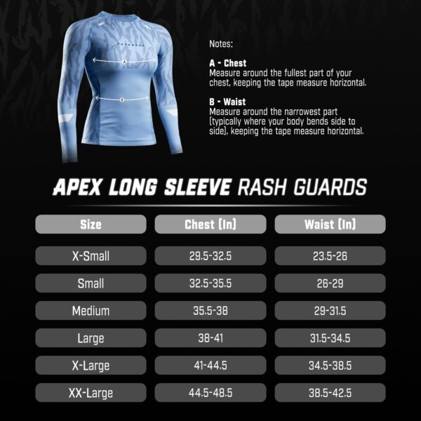 Hayabusa Women's Apex Long Sleeve Rash Guard - Multiple Colours - Image 6