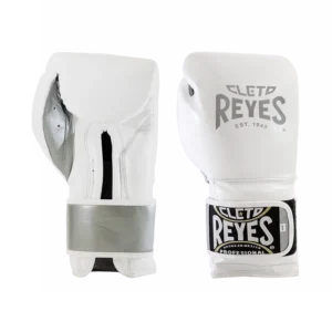 Cleto Reyes Silver Storm – Training Boxing Gloves with Hook and Loop Closure
