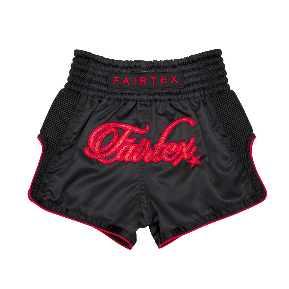 Fairtex Thai Shorts for Kids - BSK2104 "Midnight Red" - Image 3