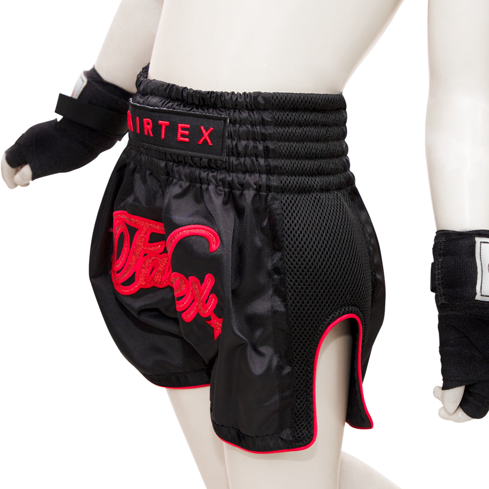Fairtex Thai Shorts for Kids - BSK2104 "Midnight Red" - Image 2