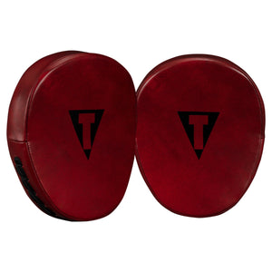 TITLE Boxing Blood Red Leather Punch Mitts - Image 3