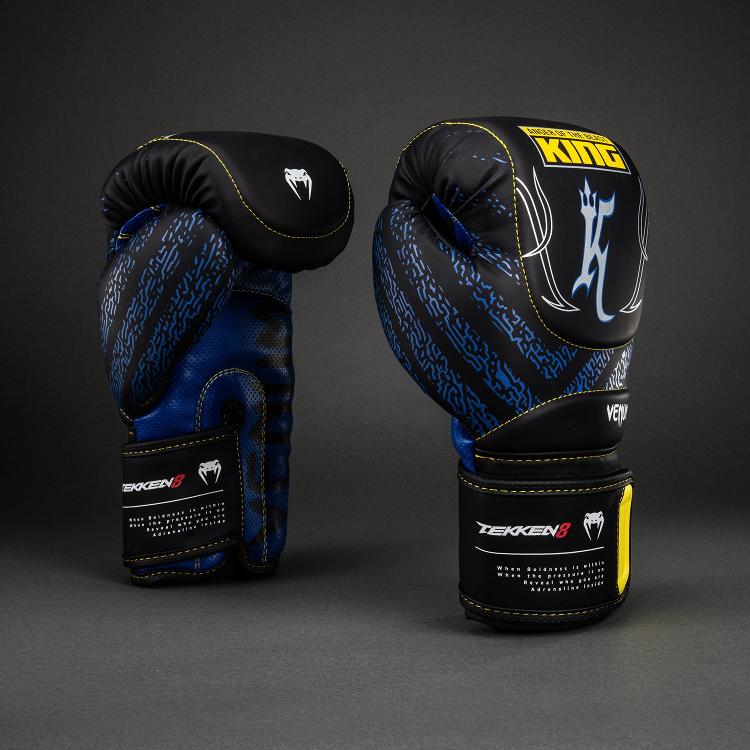 Venum x TEKKEN 8 Boxing Gloves - King - Black/Yellow - Image 3