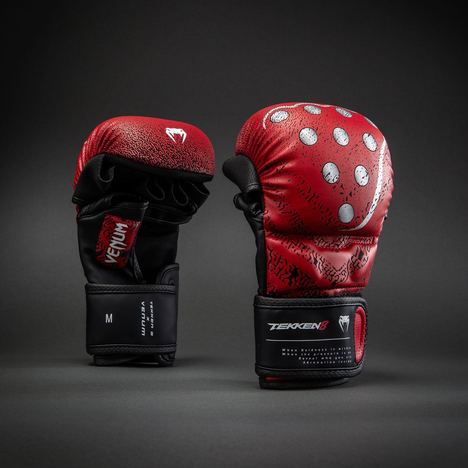 Venum x TEKKEN 8 MMA Sparring Gloves - Kazuya - Red/Black - Image 2